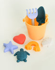 Olive | Beach Bucket Sand Play Set - Peach 8 piece Set | The Elly Store