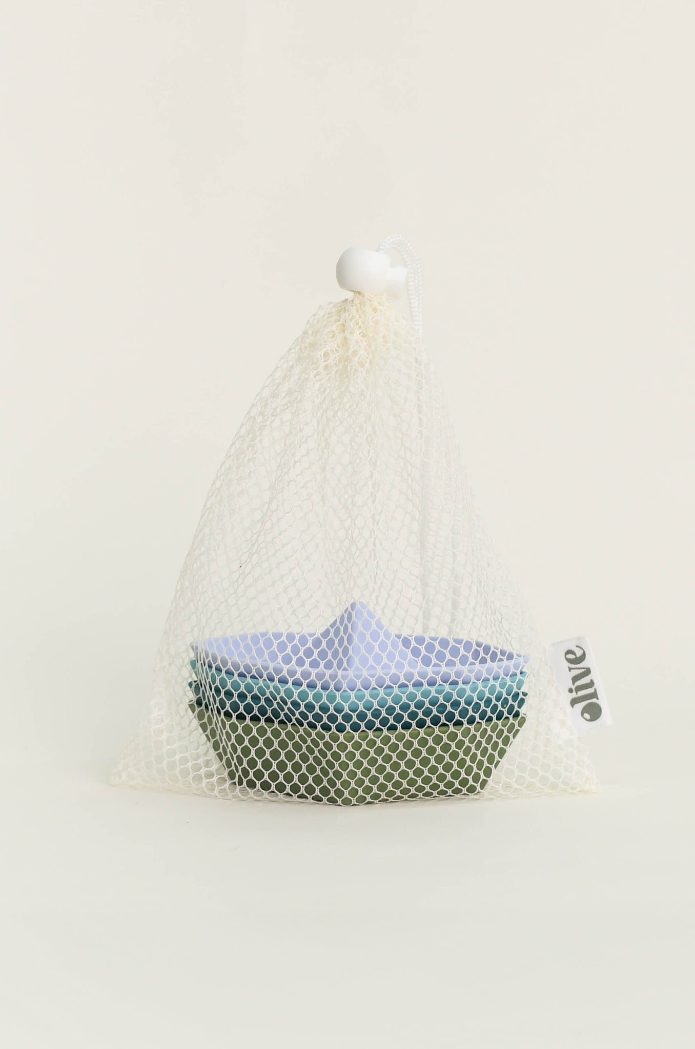 Olive | Stackable Boat - Blue Set of 4 | The Elly Store