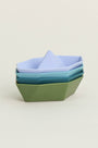 Olive | Stackable Boat - Blue Set of 4 | The Elly Store