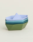 Olive | Stackable Boat - Blue Set of 4 | The Elly Store