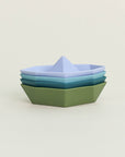 Olive | Stackable Boat - Blue Set of 4 | The Elly Store