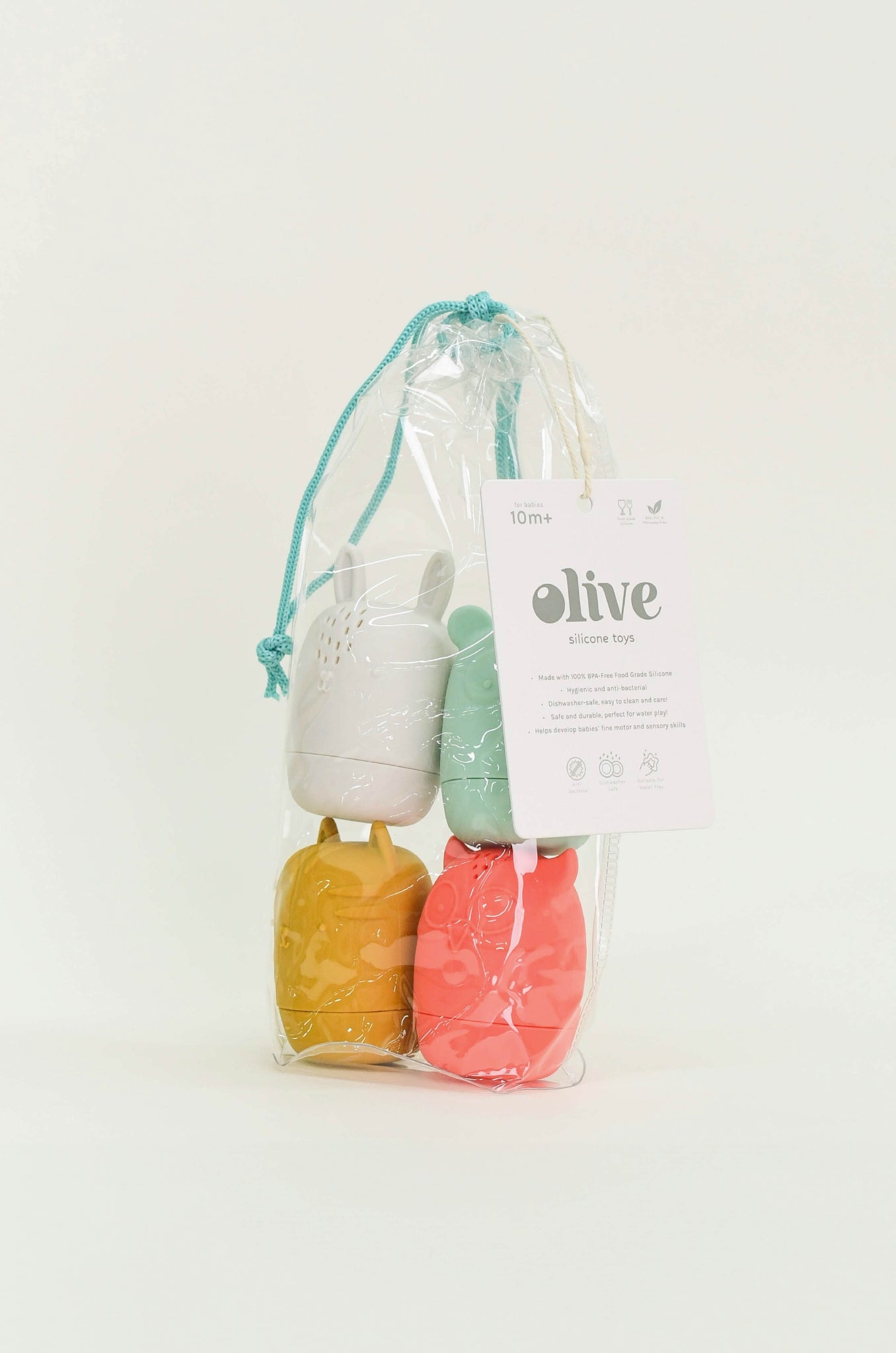 Olive | Animal Bath Toys Winter - Set of 4 | The Elly Store