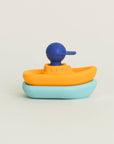 Olive | Man in Boat Bath Toy - Turquoise / Yellow | The Elly Store