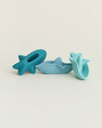 Olive | Stackable Sharks - Turquoise Set of 3 | The Elly Store