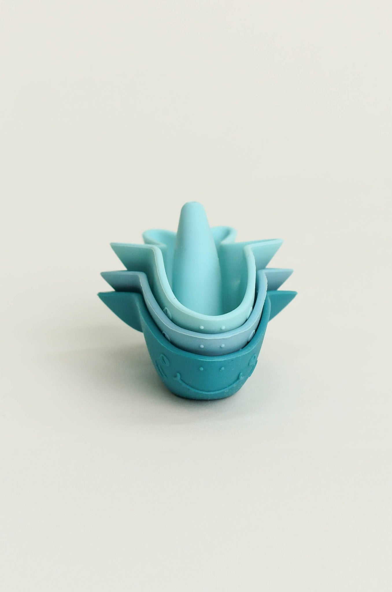 Olive | Stackable Sharks - Turquoise Set of 3 | The Elly Store