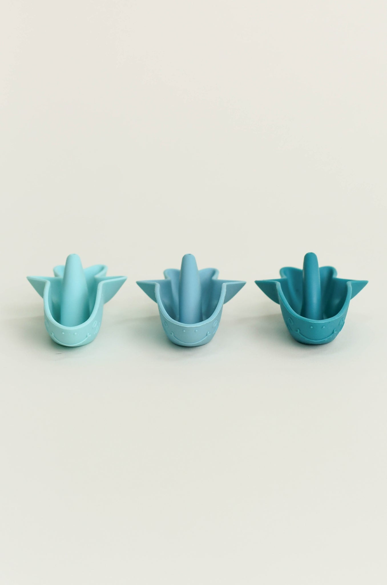 Olive | Stackable Sharks - Turquoise Set of 3 | The Elly Store