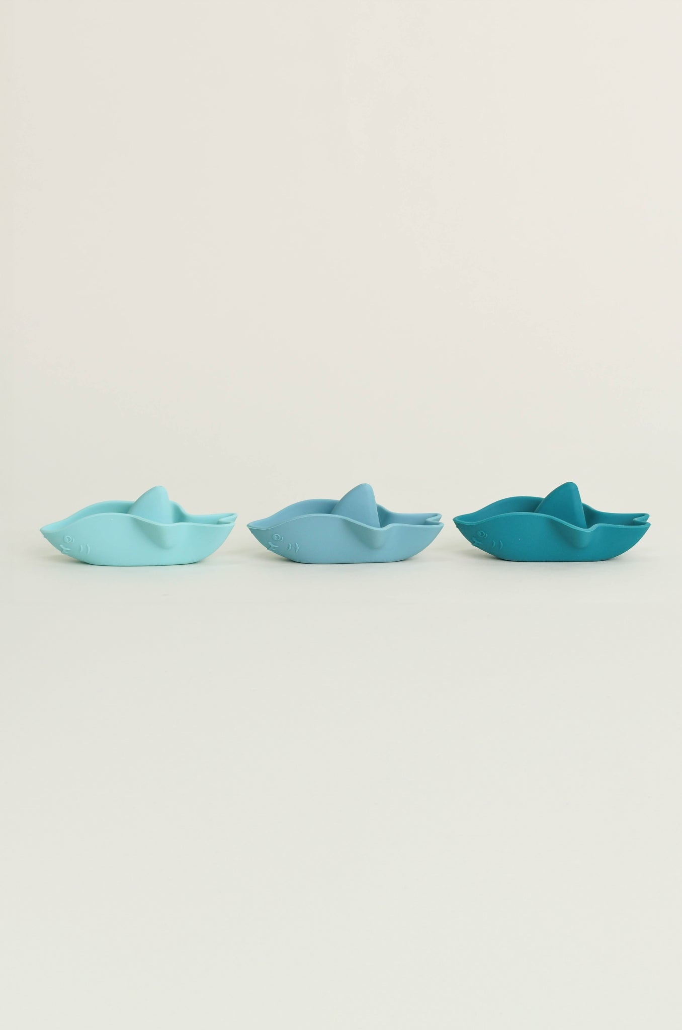 Olive | Stackable Sharks - Turquoise Set of 3 | The Elly Store