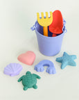 Olive | Beach Bucket Sand Play Set - Purple 8 piece Set | The Elly Store