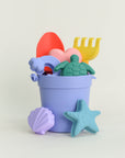 Olive | Beach Bucket Sand Play Set - Purple 8 piece Set | The Elly Store