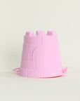 Olive | Silicone Sandcastle Beach Bucket - Pink | The Elly Store 