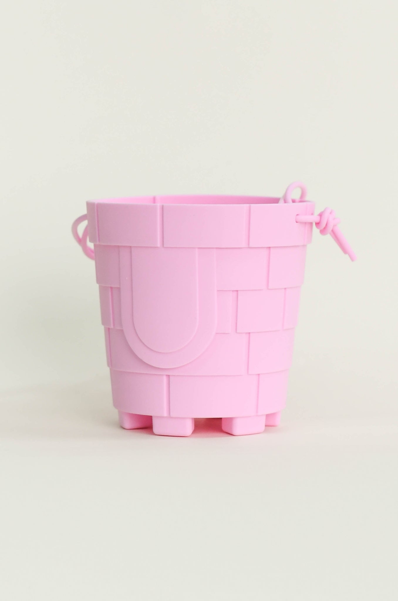 Olive | Silicone Sandcastle Beach Bucket - Pink | The Elly Store