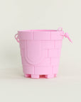 Olive | Silicone Sandcastle Beach Bucket - Pink | The Elly Store