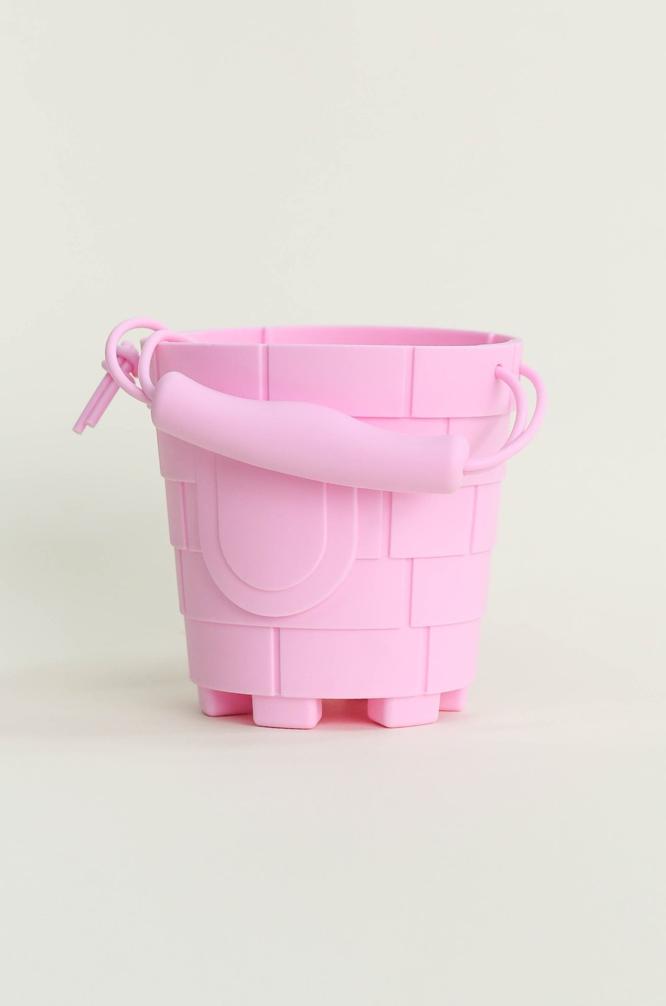 Olive | Silicone Sandcastle Beach Bucket - Pink | The Elly Store