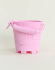 Olive | Silicone Sandcastle Beach Bucket - Pink | The Elly Store