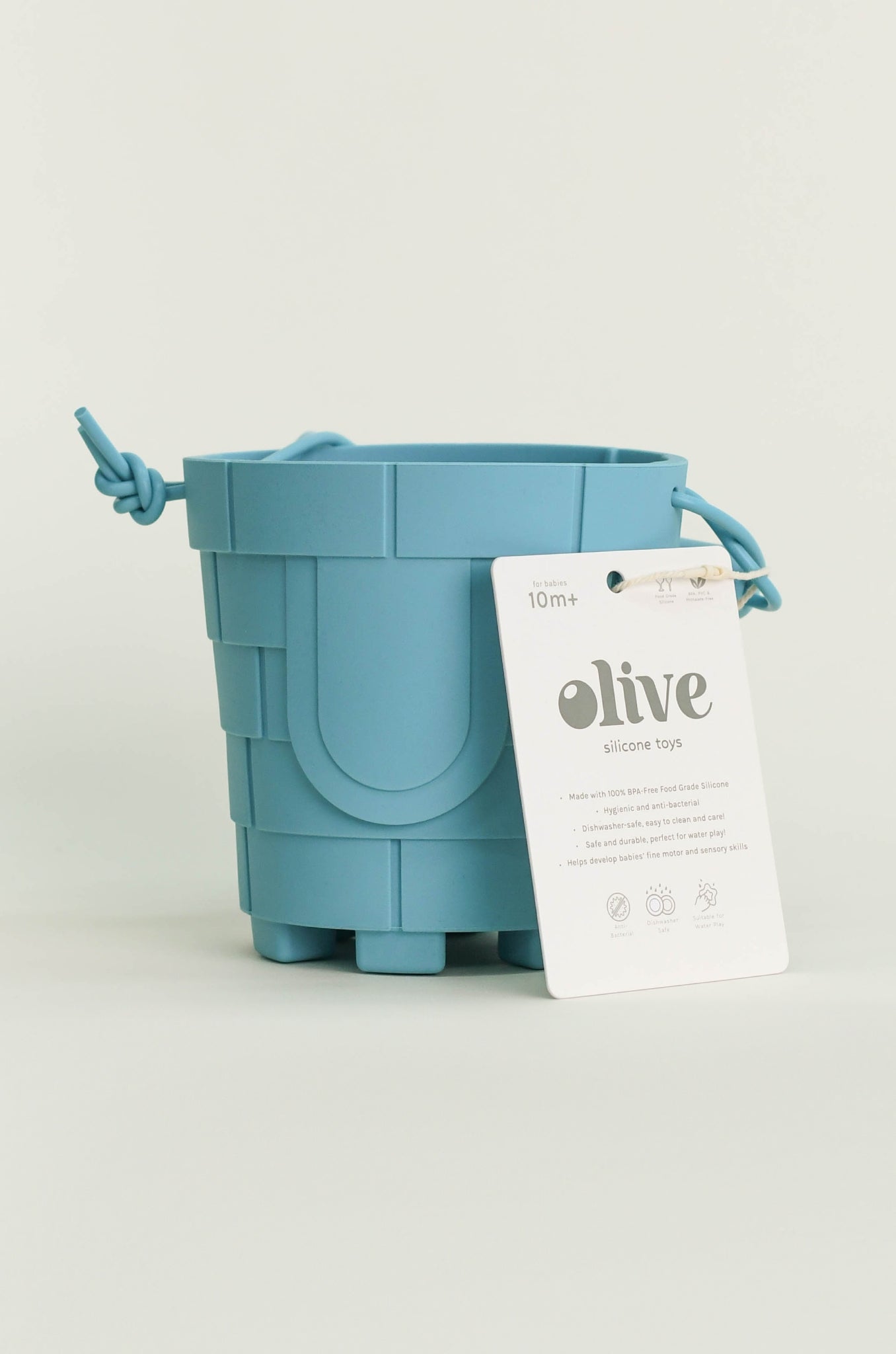 Olive | Silicone Sandcastle Beach Bucket - Turquoise | The Elly Store