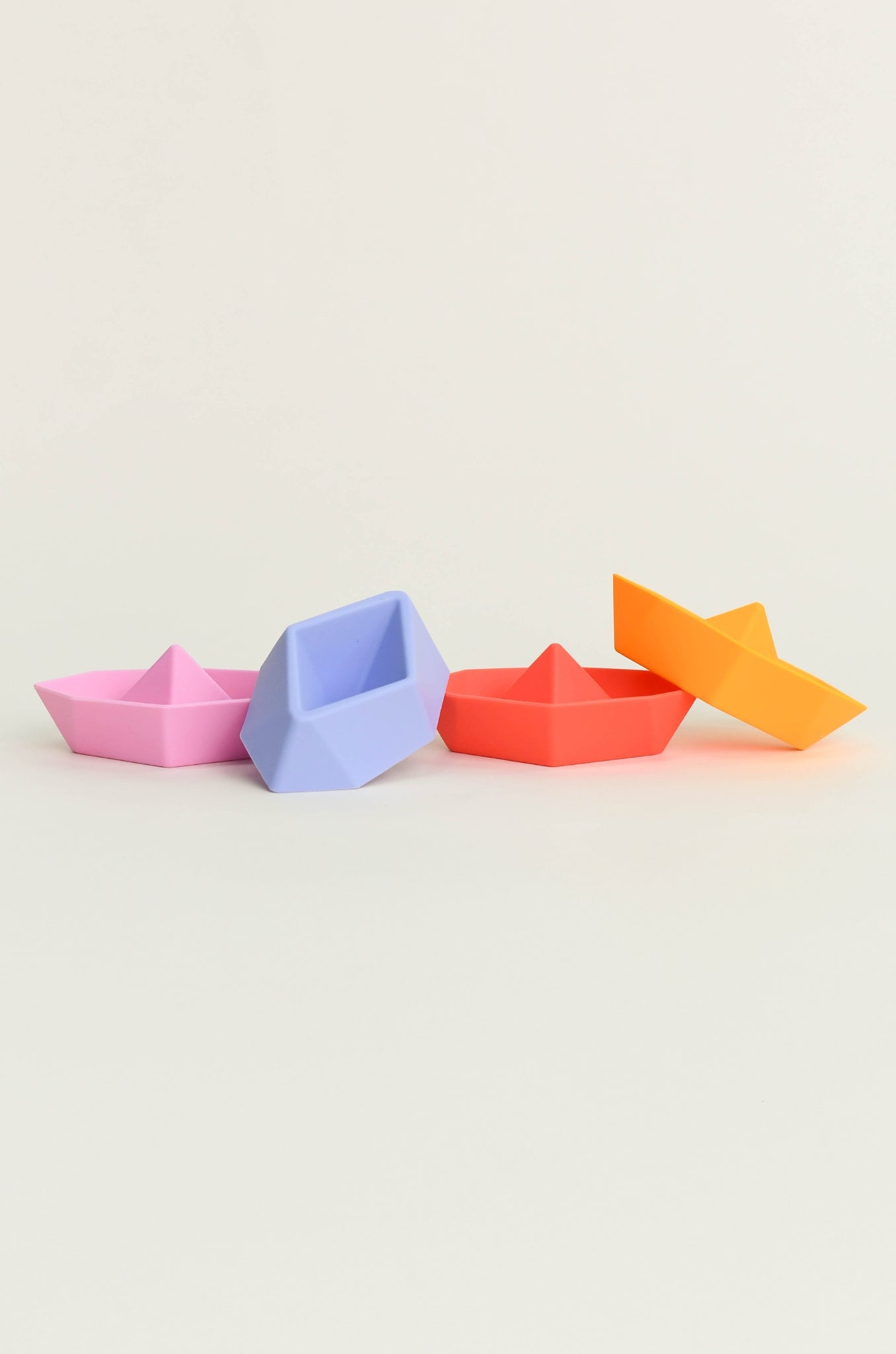 Olive | Stackable Boat - Pink Set of 4 | The Elly Store