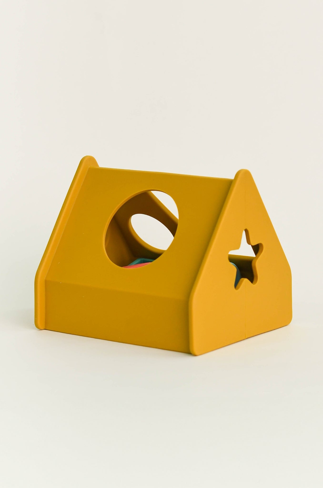 Olive | Shape Sorting House - Yellow | The Elly Store