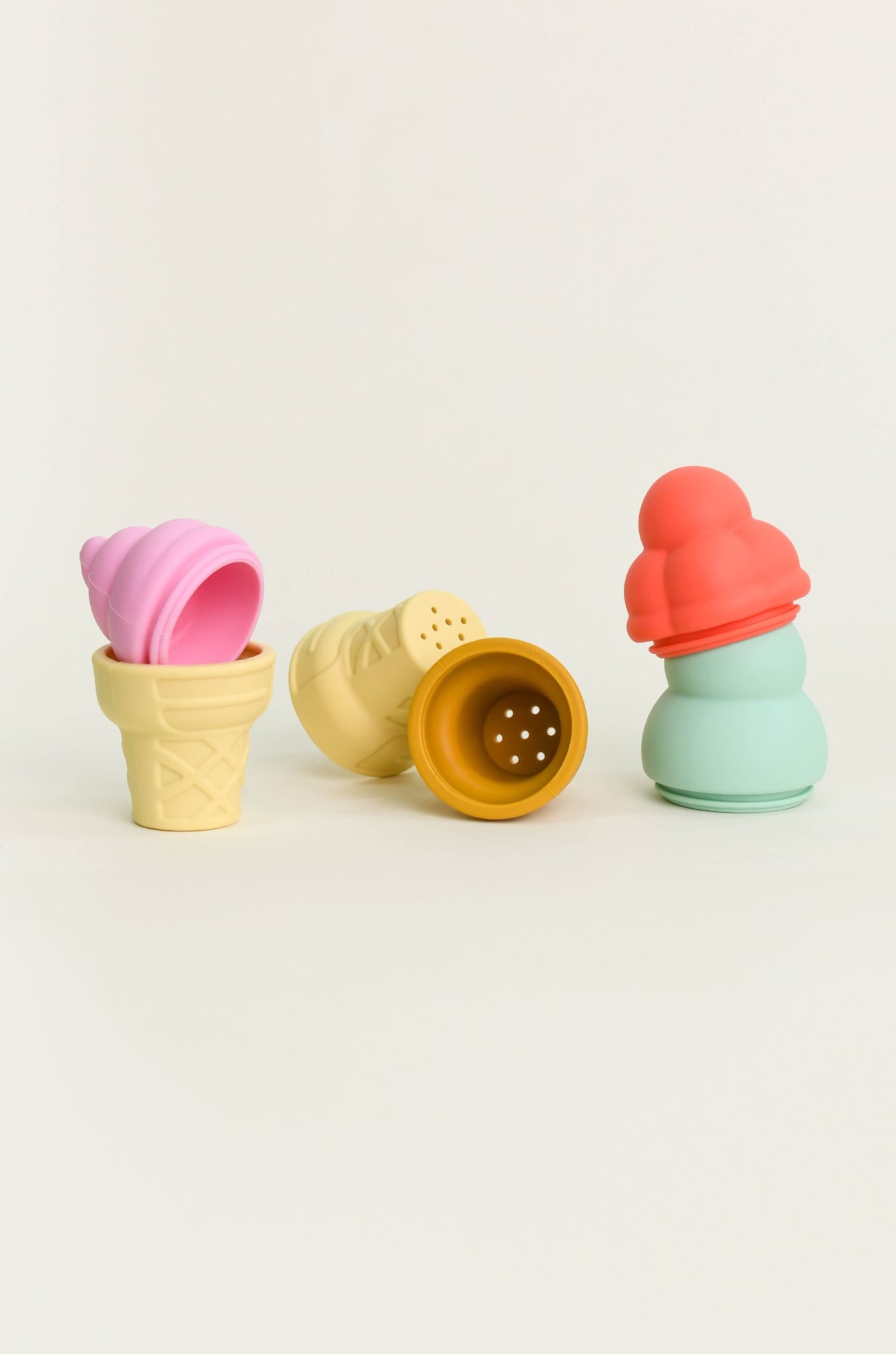 Olive Ice Cream Bath Toy - Set of 4 | The Elly Store