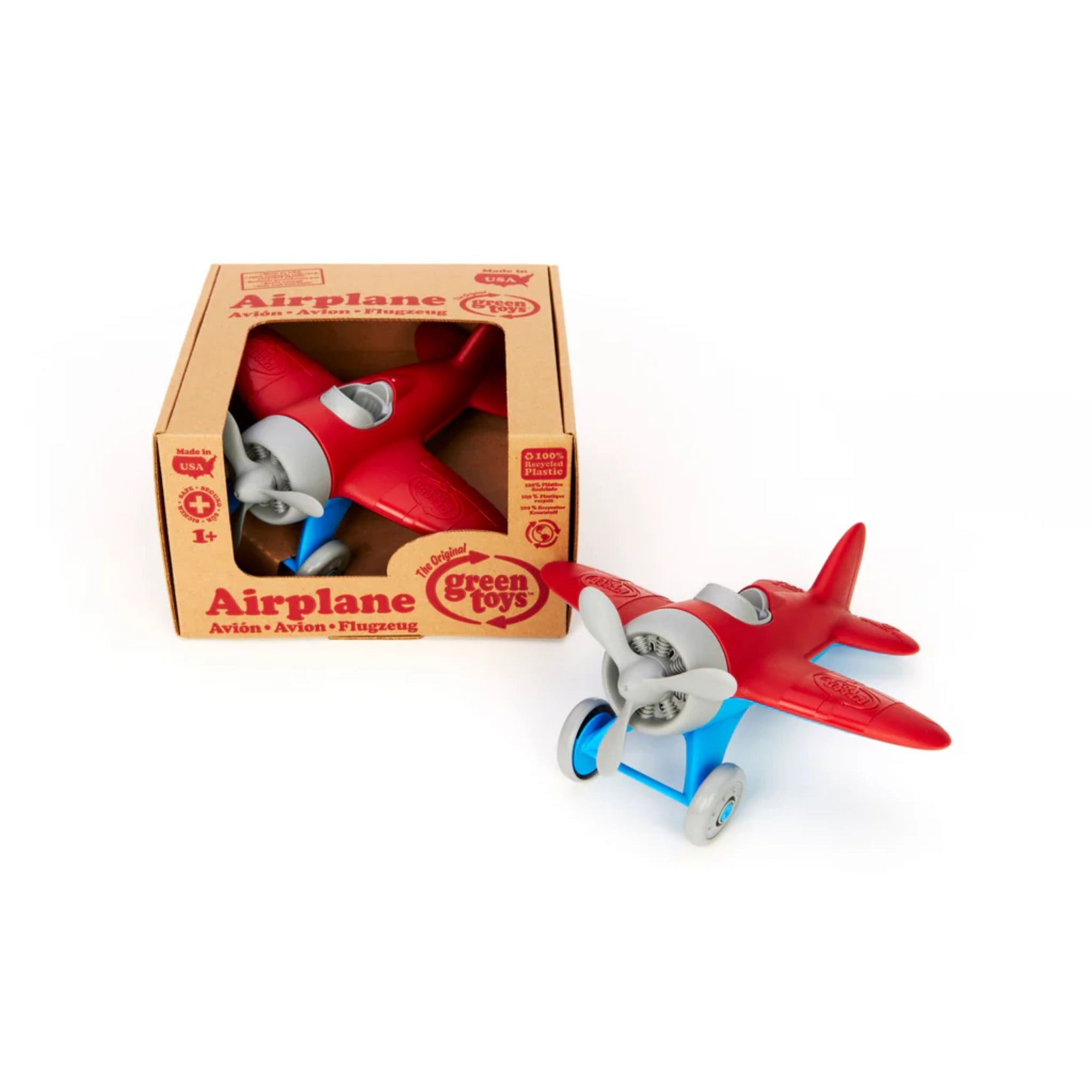 Green Toys Airplane - Red