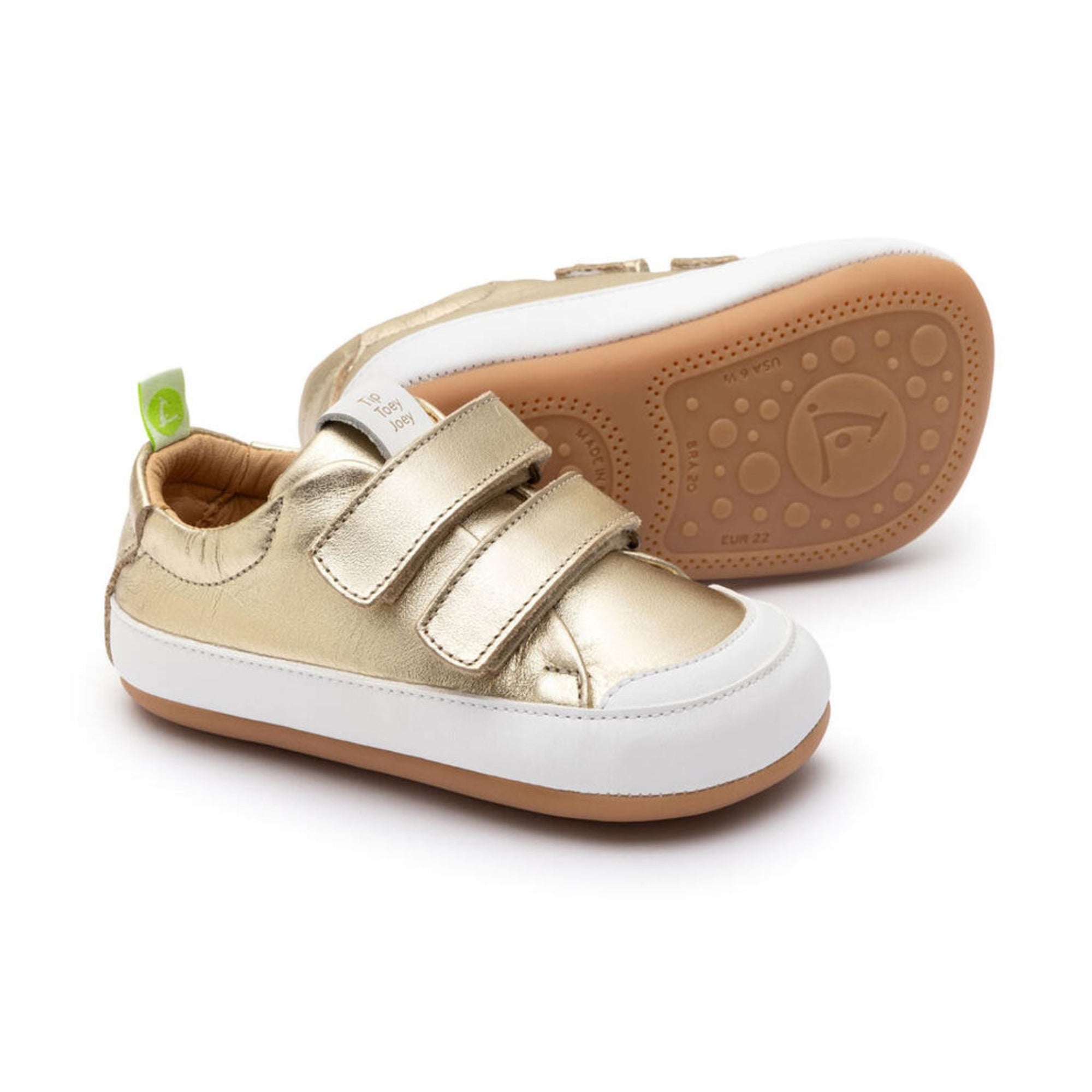 Tip Toey Joey Bossy Sneakers - Champagne / White (Baby)