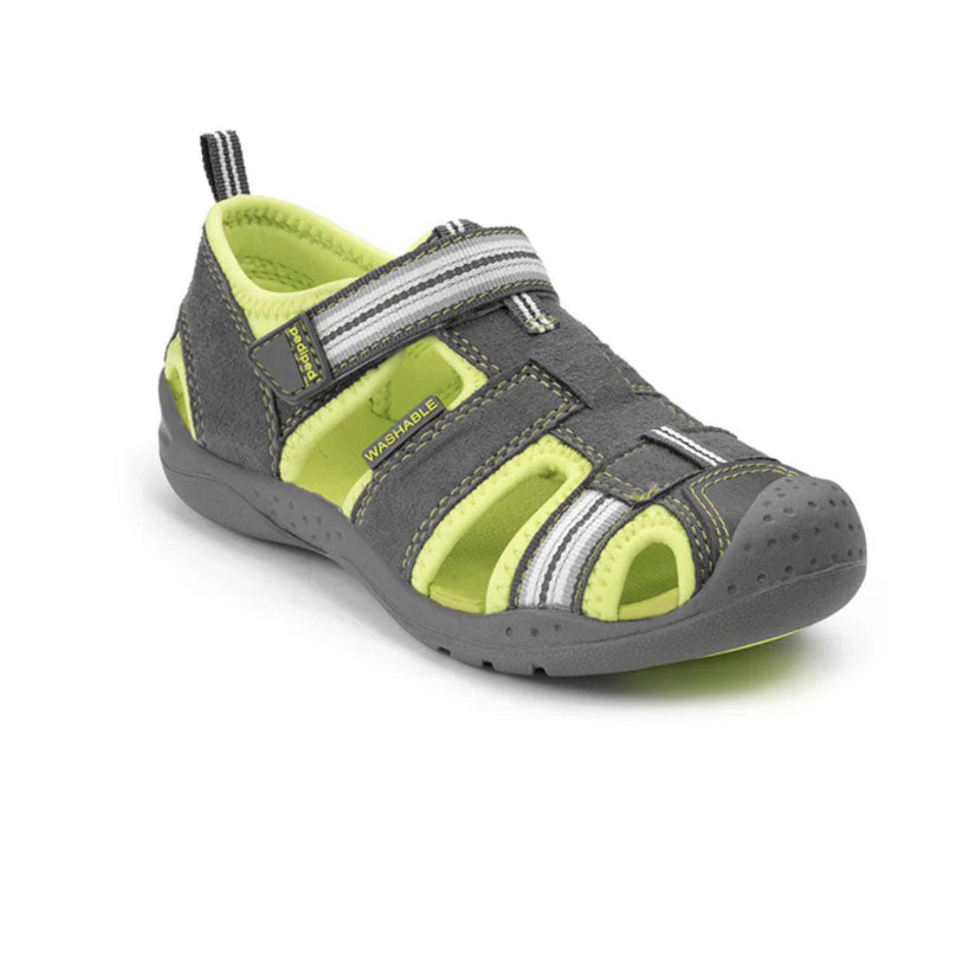 Pediped Flex Sahara Grey Lime Adventure Sandals