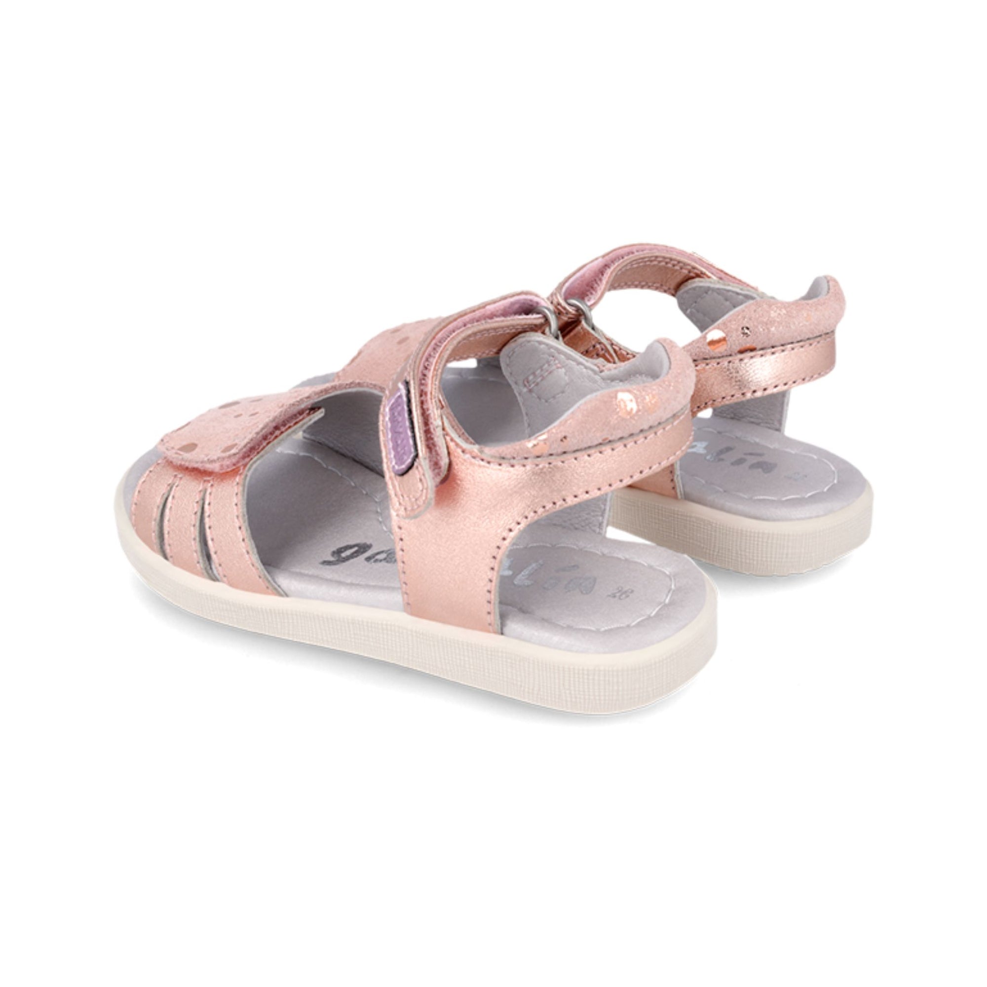 Garvalin Metallic Pink Dots Sandals