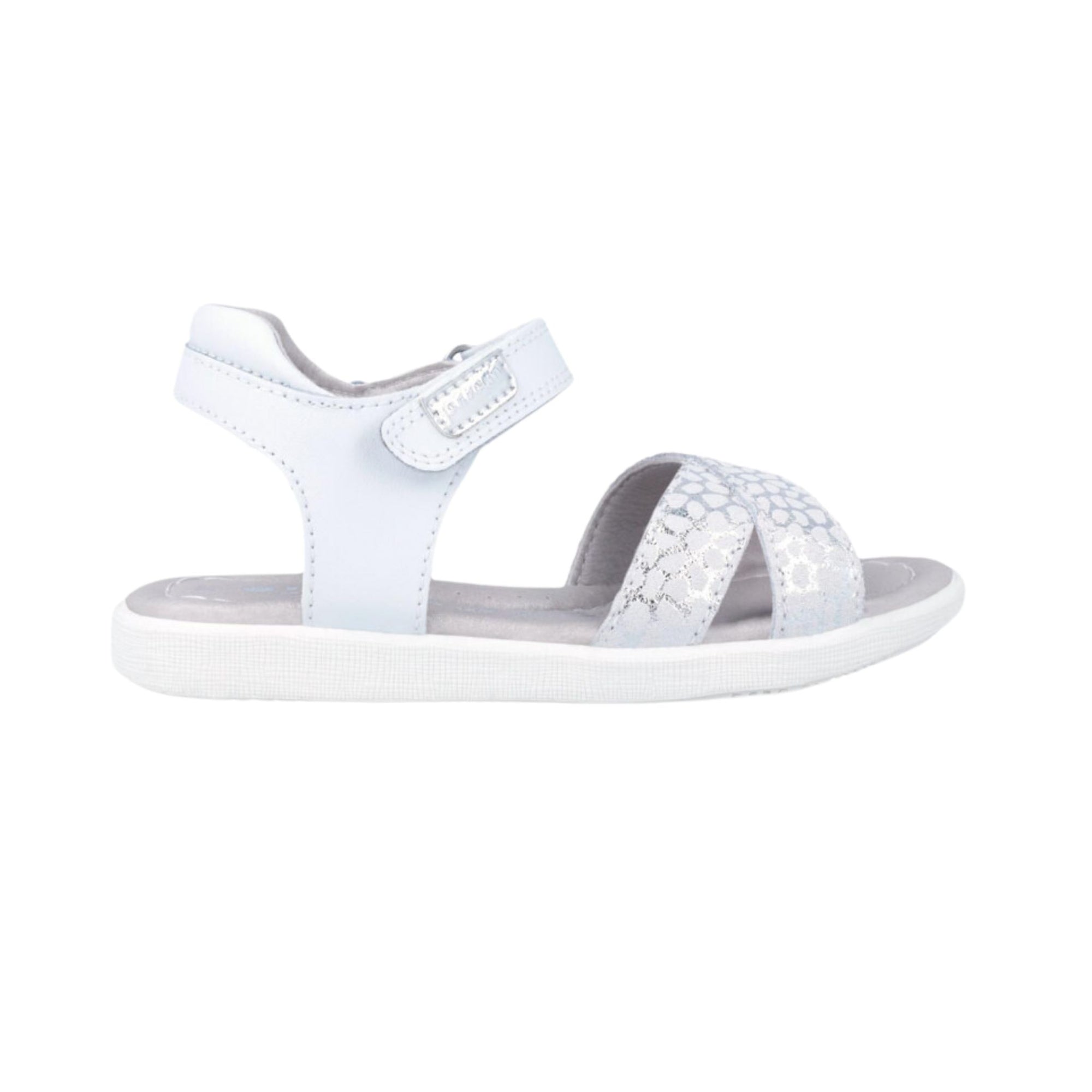 Garvalin Metallic Silver Dots Sandals