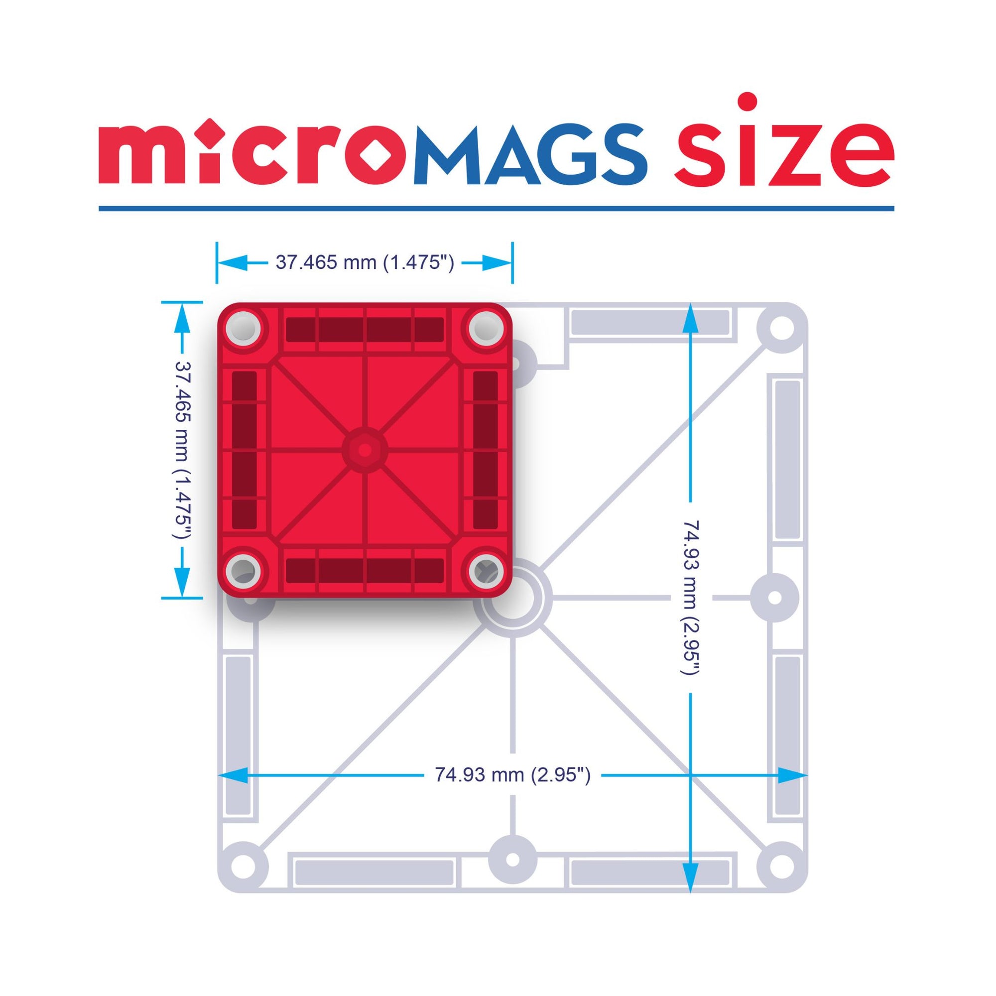 Magna-tiles microMAGS 70-Piece Deluxe Set | The Elly Store 