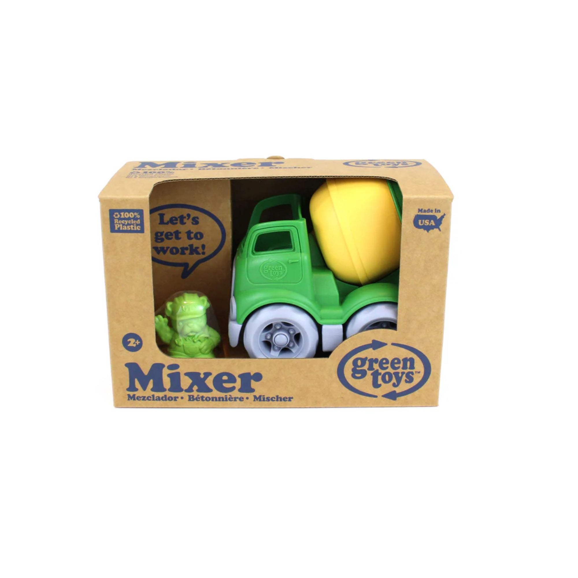 Green Toys Mixer Construction Truck - Green / Yellow