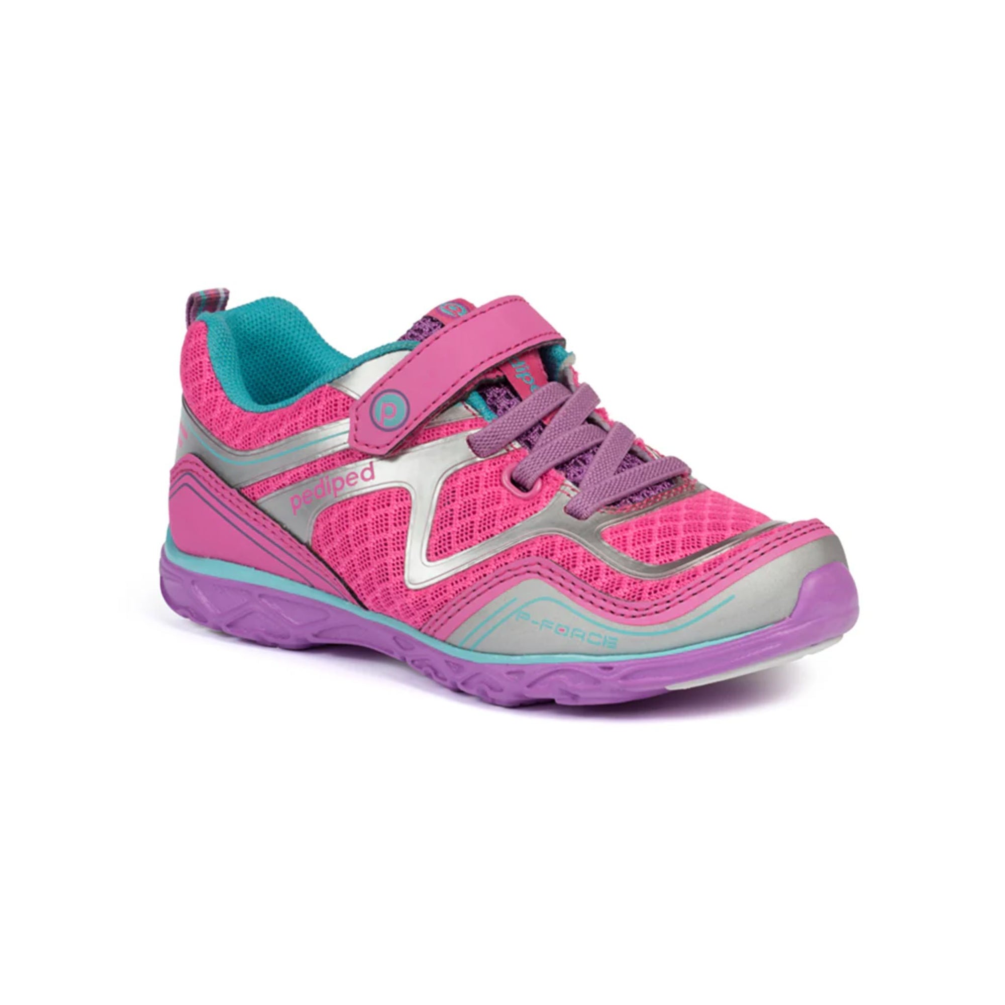 Pediped Flex Force Pink / Silver Athletic Shoes