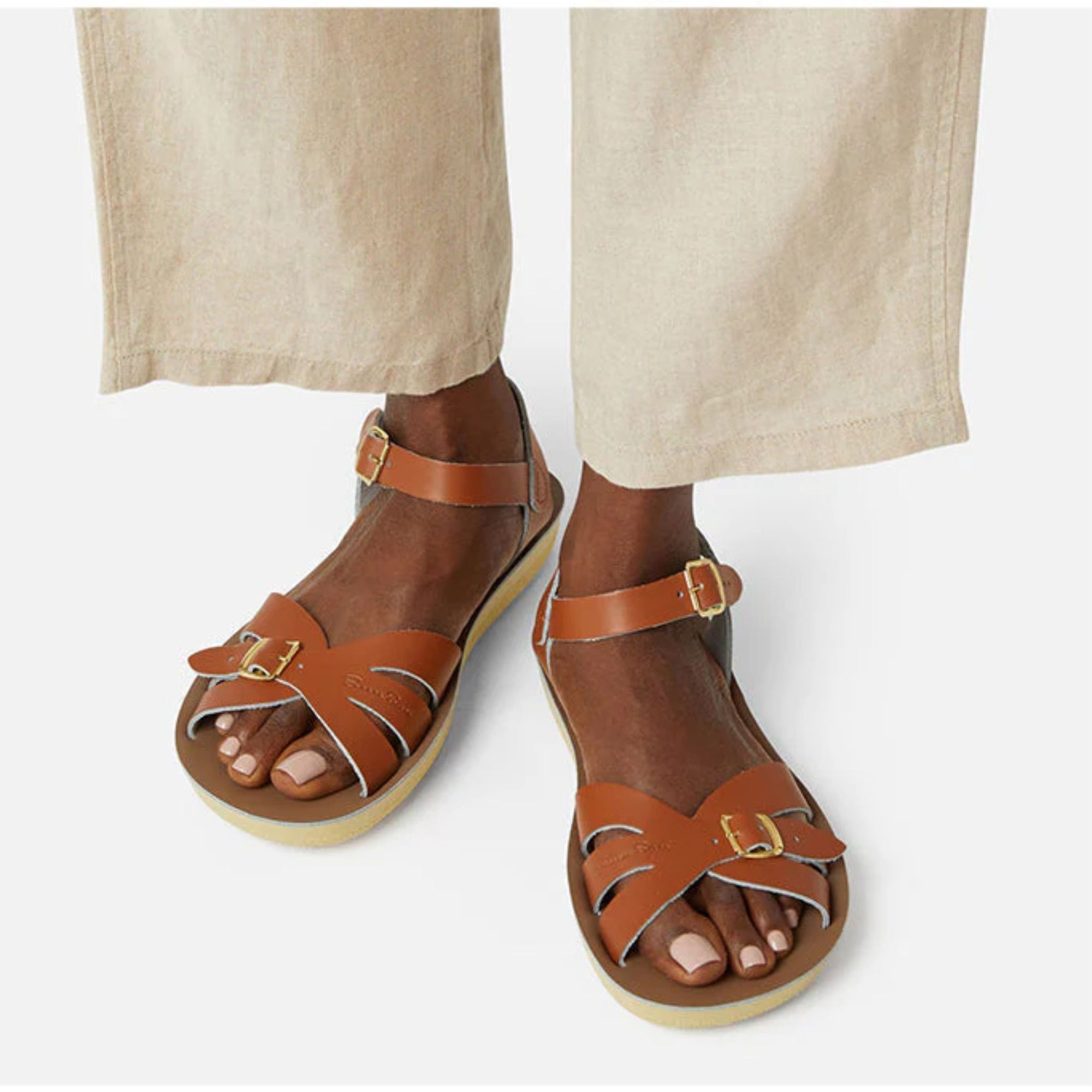 Salt-water Sandals Boardwalk Adult - Tan