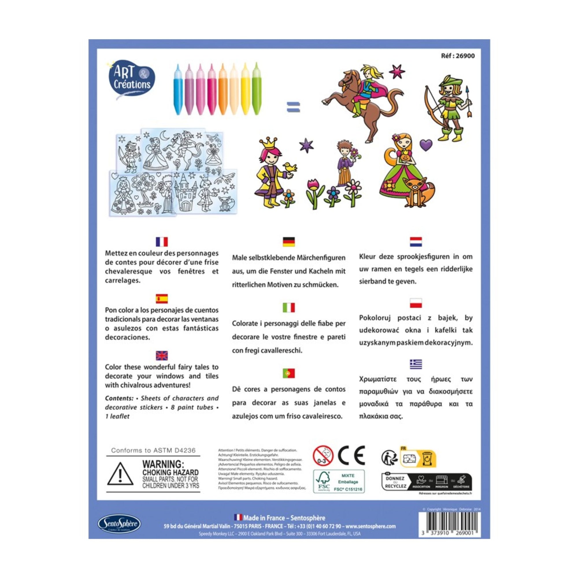 Sentosphere Stickers Vitrail - Petits Princes