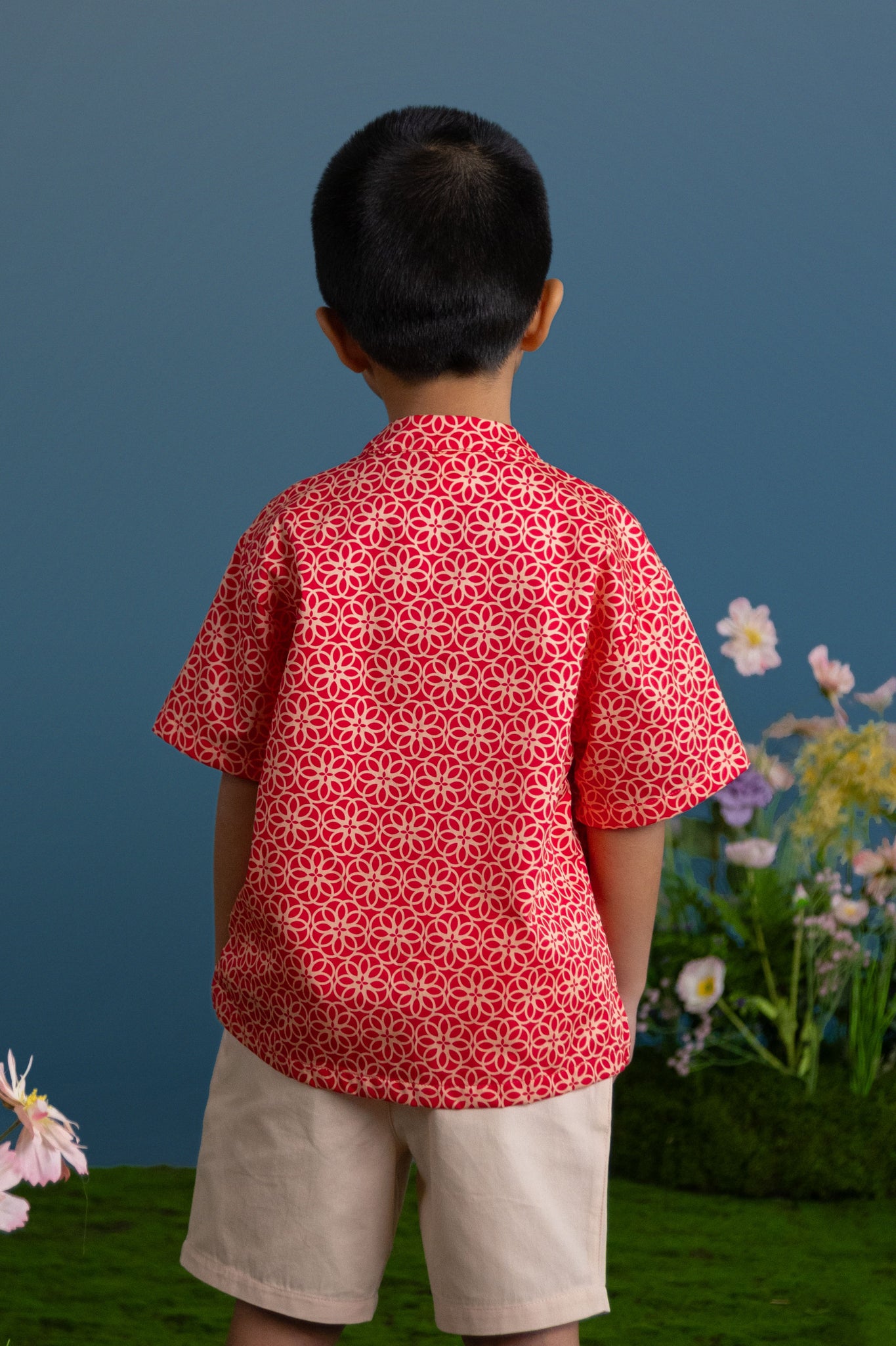 Tang Shirt - Red Honeycomb Tiles