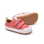 Tip Toey Joey Bossy Sneakers - Coral Matte / White