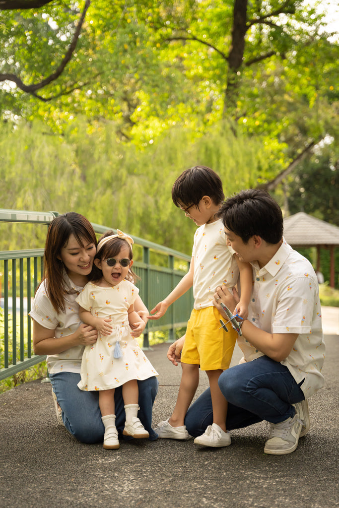 Ladies Sadie Blouse - Ice Cream | Twinning Family Sets | The Elly Store Singapore