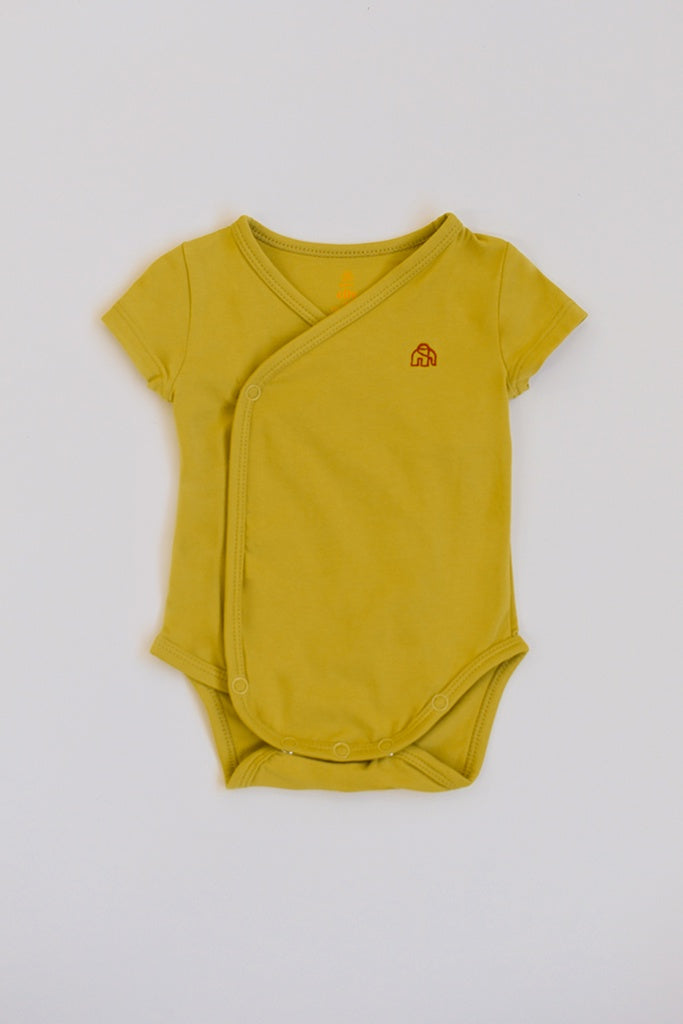 Wrap Onesie - Mustard | Baby Clothing Essentials at The Elly Store Singapore