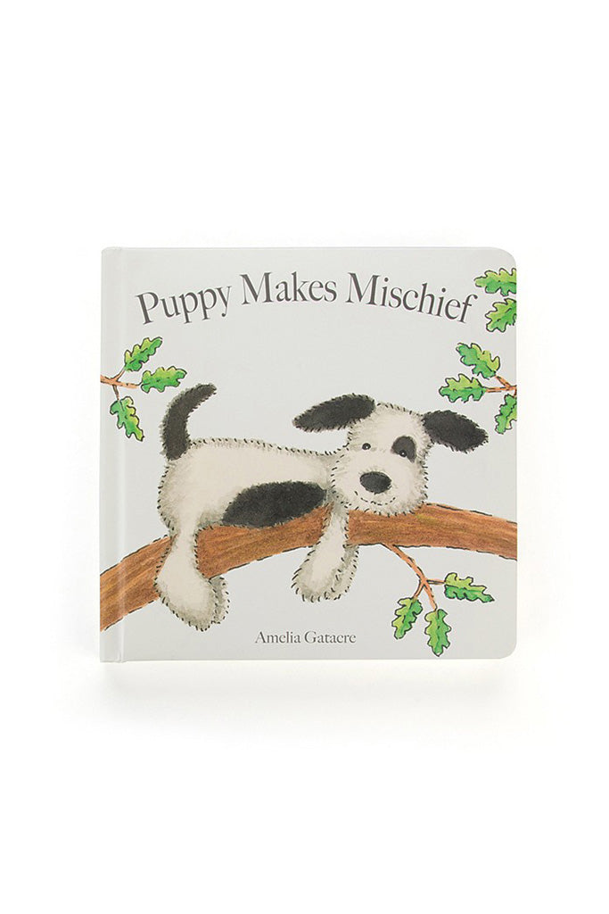 Jellycat 'Puppy Makes Mischief' Book Cover | Buy Jellycat Books online for early readers at The Elly Store Singapore