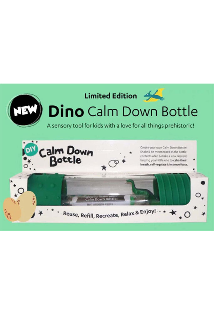 DIY Calm Down Bottle - Dinosaur-themed by Jellystone Designs | Ideal for Sensory Play | The Elly Store Singapore