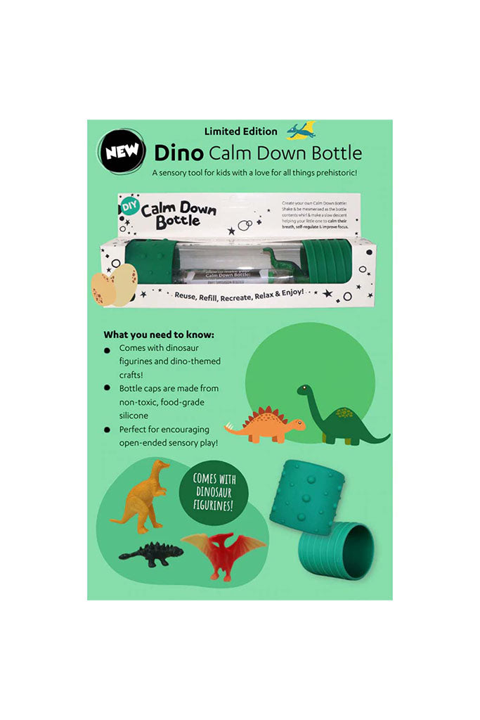 DIY Calm Down Bottle - Dinosaur-themed by Jellystone Designs | Ideal for Sensory Play | The Elly Store Singapore